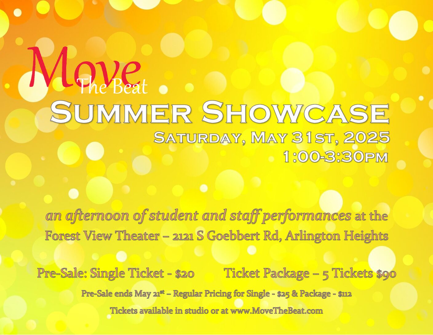 Summer Showcase poster